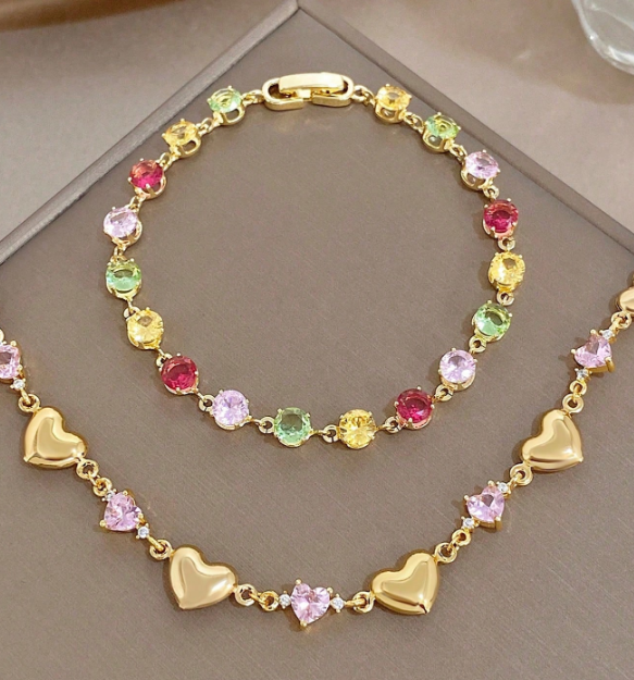Zirconia Chain Bracelet